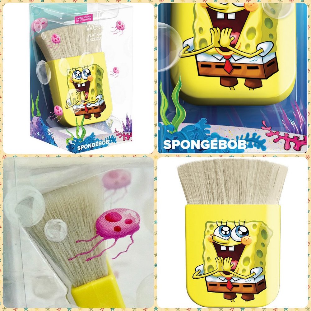Wet n Wild x Spongebob Squarepants Flat Kabuki Makeup Powder Brush New